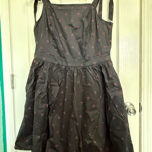 Torrid Black Dress with Red Accents